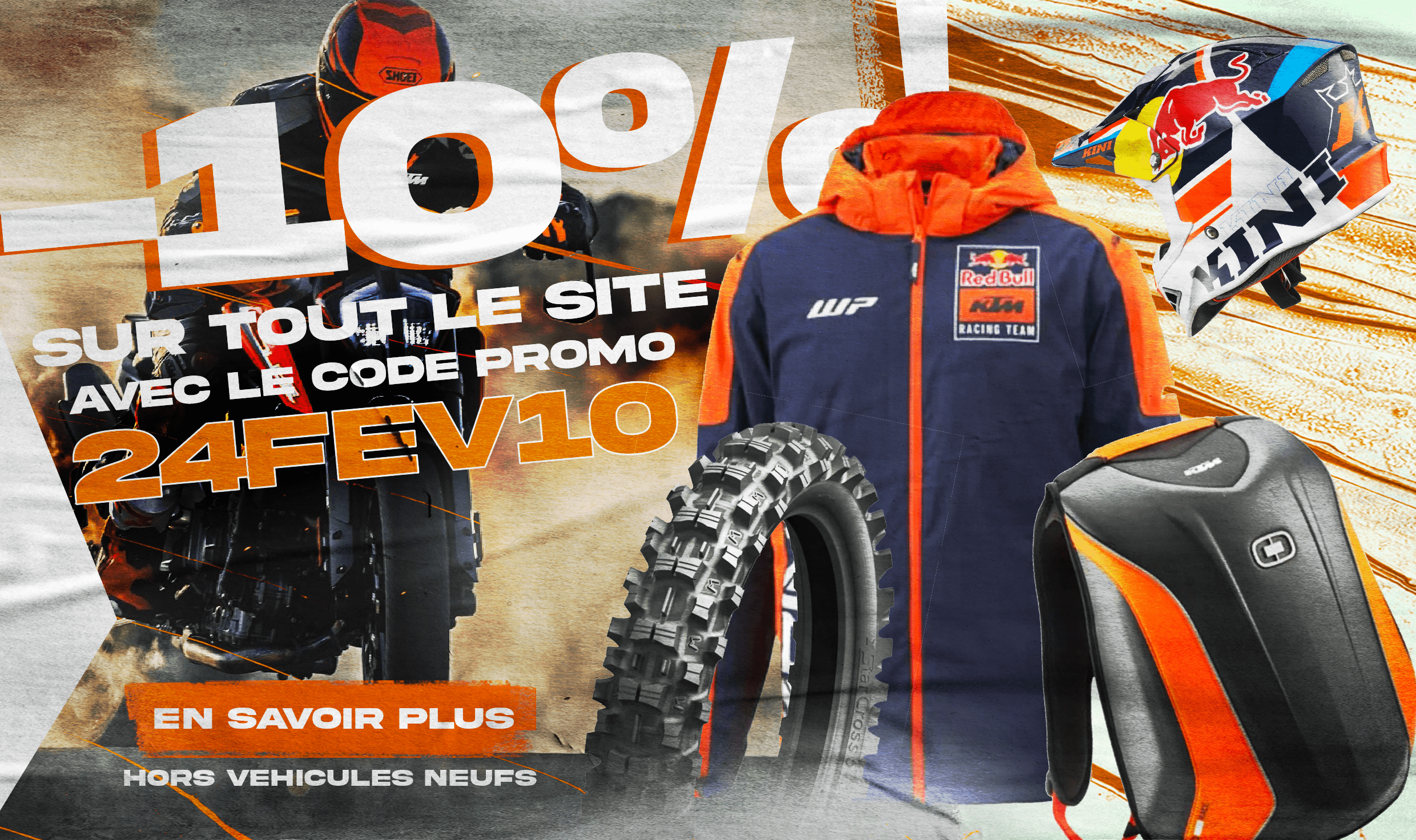 10 de réduction avec le code promo EMQ10 Esprit KTM