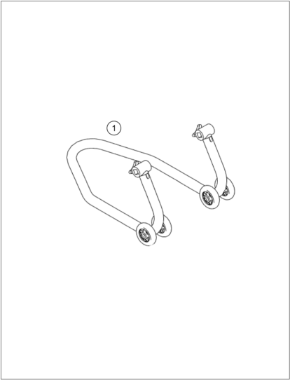 OUTIL SPECIAL  CHASSIS  POUR RC 250 R 2013 EU