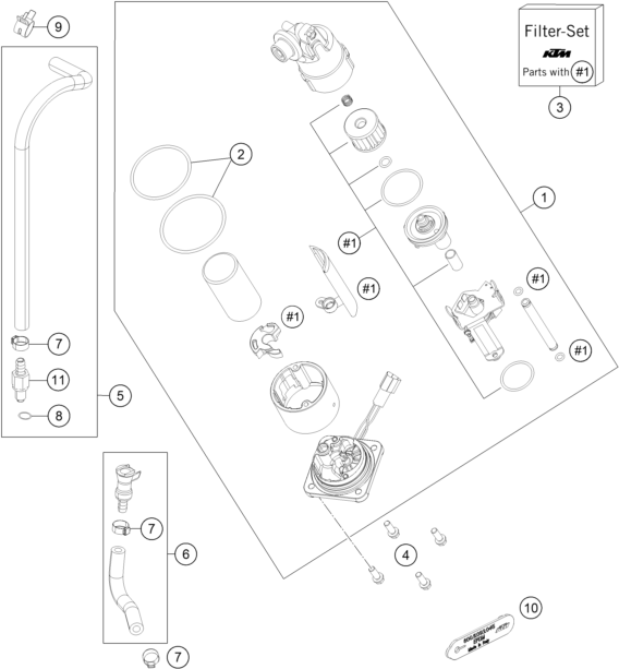 POMPE A ESSENCE POUR 1290 SUPER ADV. S BLACK 17 (EU)