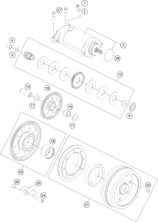 DEMARREUR ELECTRIQUE POUR 1290 SUPER ADVENTURE R 2020 EU