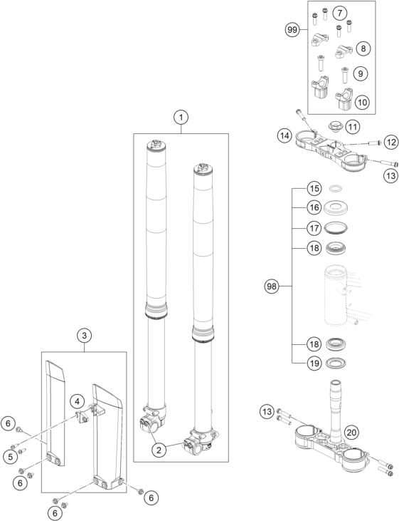 FOURCHE TELESCOPIQUE TE DE FOURCHE POUR FREERIDE E SM 2016 EU