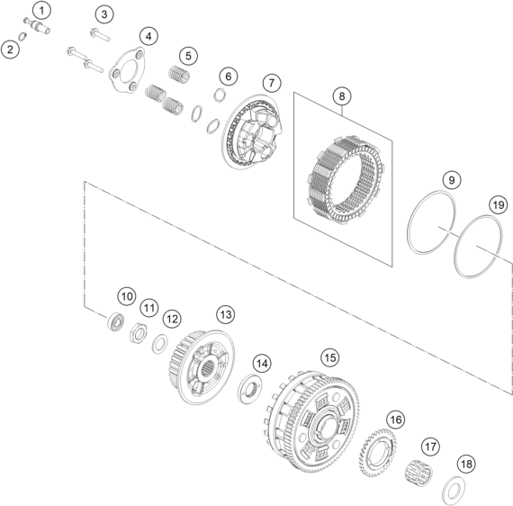 EMBRAYAGE POUR RC 8C 2024