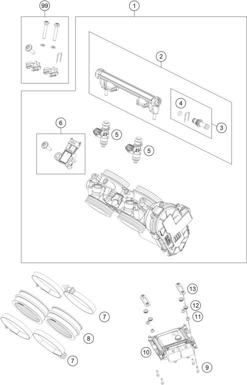 CORPS DU CLAPET DETRANGLEMENT POUR 790 DUKE GREY DD 2024 EU