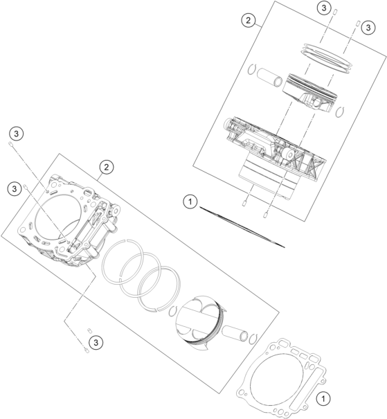 CYLINDRE POUR 1390 SUPER DUKE R BLACK 2024 EU