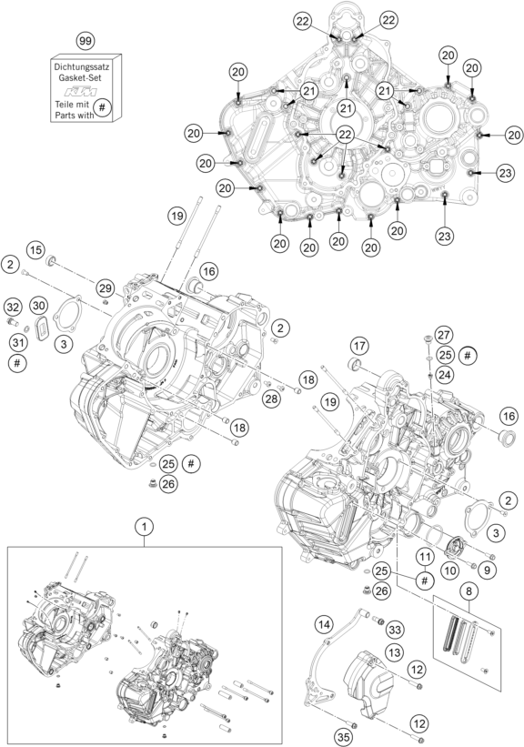 CARTER MOTEUR POUR 1290 SUPER ADVENTURE R 2024 EU