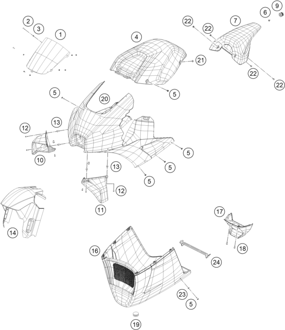 CARENAGE POUR RC 8C 2024