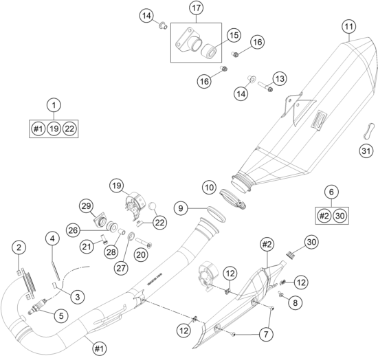 SYSTEME DECHAPPEMENT POUR 690 SMC R 2024 EU