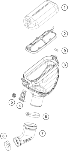 FILTRE A AIR POUR 50 SX 2024