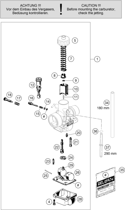 CARBURATEUR POUR 50 SX 2024