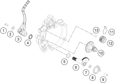 DEMARREUR KICK POUR 50 SX 2024