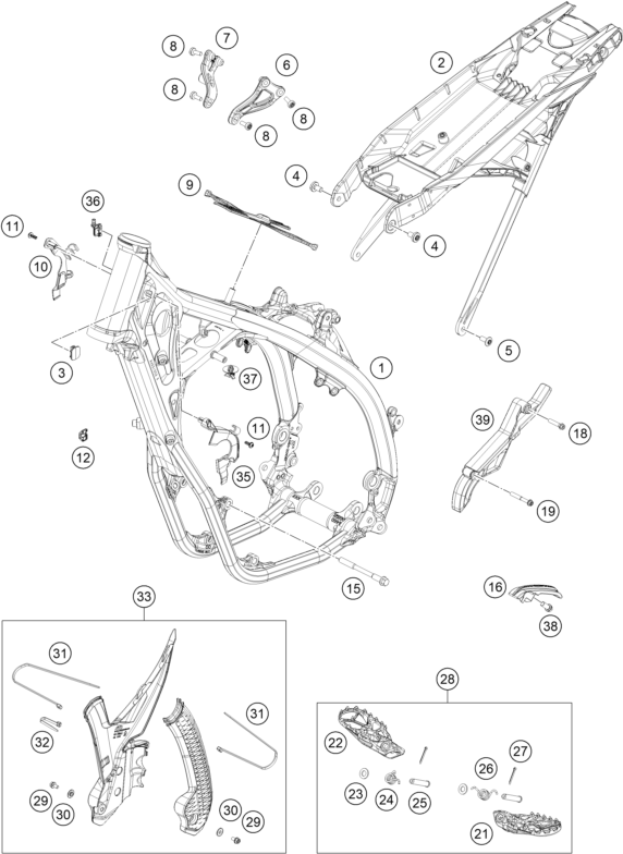 CADRE POUR 250 SX F ADAMO EDITION 2025