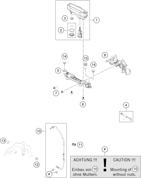 INSTRUMENTS  SYSTEME DE VERROUILLAGE POUR 150 EXC 2024 EU