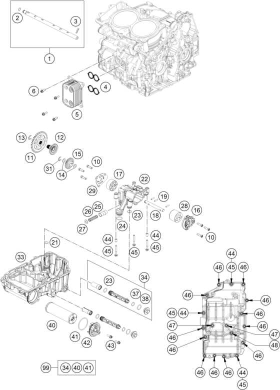 SYSTEME DE LUBRIFICATION POUR 990 DUKE ORANGE 2024 EU