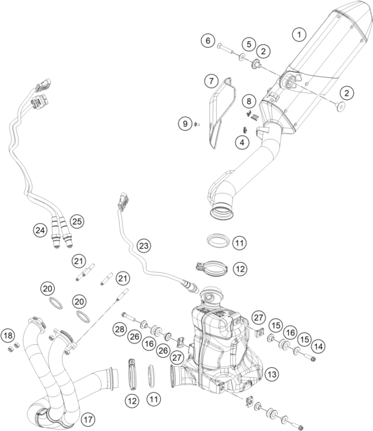 SYSTEME DECHAPPEMENT POUR 890 ADVENTURE R 2025