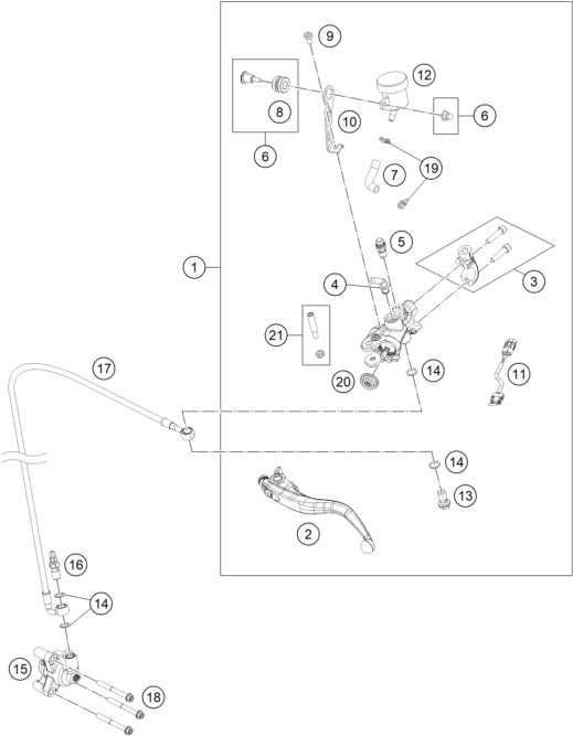 SYSTEME DEMBRAYAGE POUR 1390 SUPER DUKE R BLACK 2024 EU