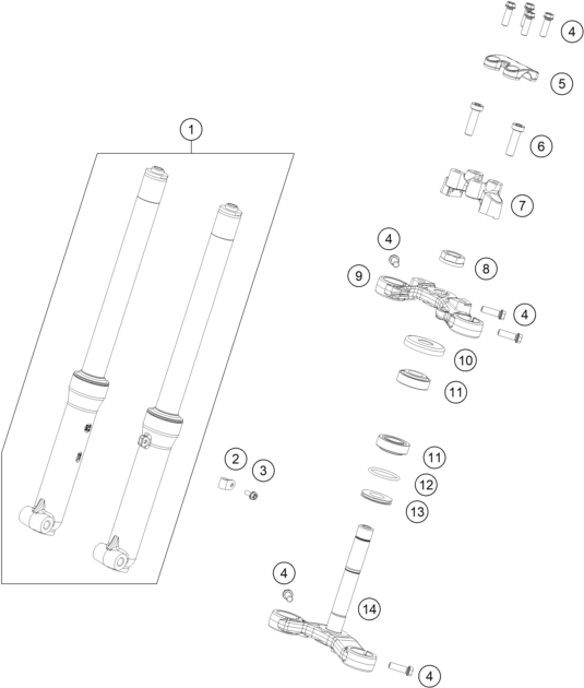 FOURCHE TELESCOPIQUE TE DE FOURCHE POUR SX E 2 2024 EU