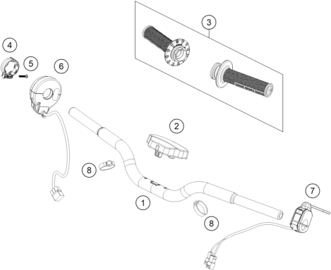 GUIDON ARMATURES POUR SX E 2 2024 EU