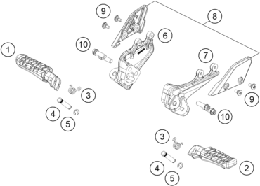 REPOSE PIEDS POUR SX E 2 2024 EU