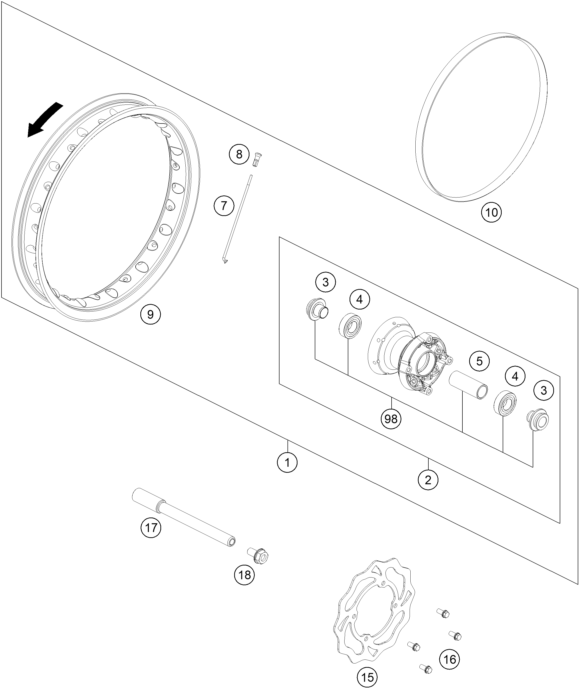 ROUE AVANT POUR SX E 3 2025