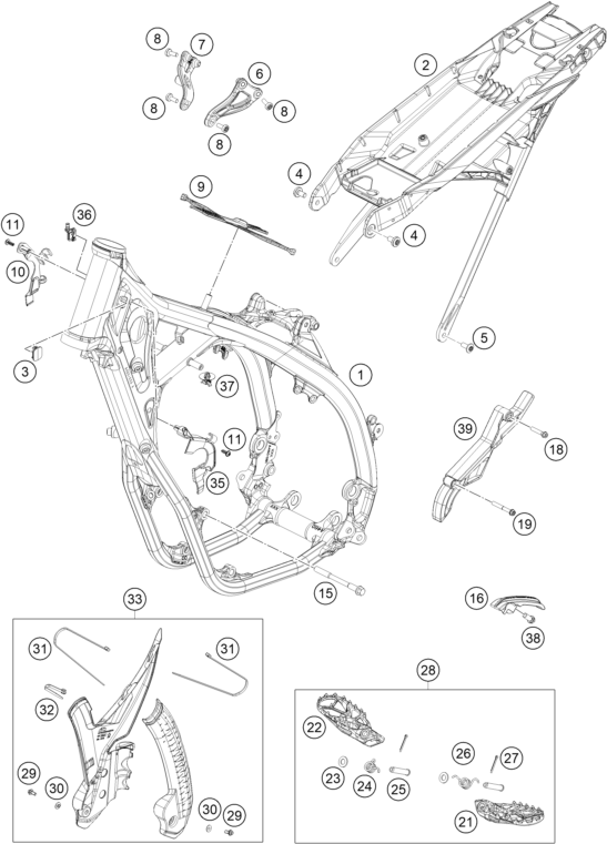 CADRE POUR 250 SX F 2025 EU