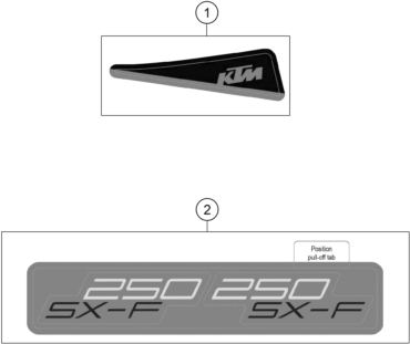 KIT DECO POUR 250 SX F 2025 EU