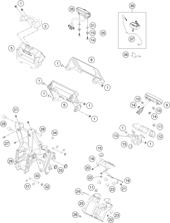 INSTRUMENTS  SYSTEME DE VERROUILLAGE POUR 450 RALLY REPLICA 2025