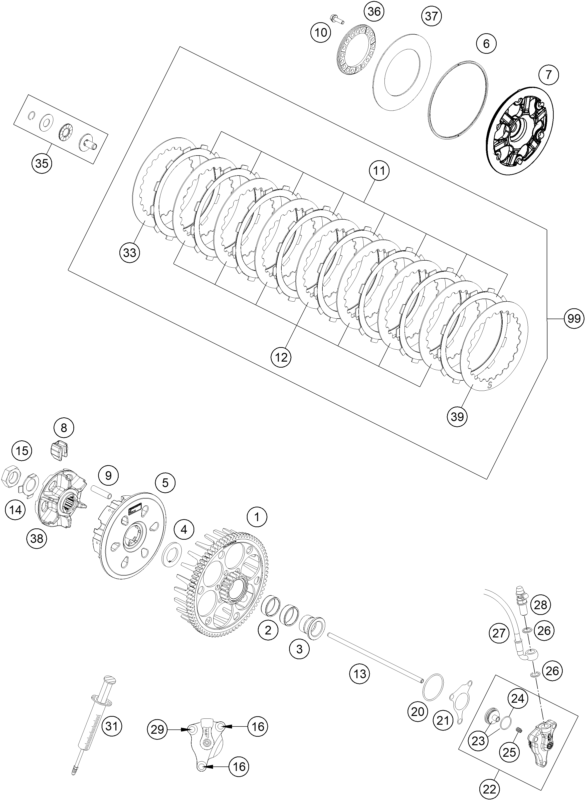 EMBRAYAGE POUR 450 RALLY REPLICA 2025