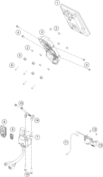 INSTRUMENTS  SYSTEME DE VERROUILLAGE POUR 1390 SUPER ADVENTURE R 2025