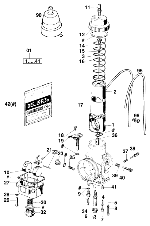 CARBURATEUR POUR 125 EXC MO EU