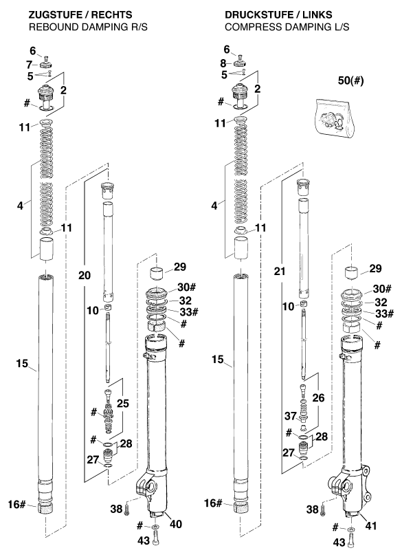 FOURCHE TELESCOPIQUE POUR 300 EGS MO 12KW EU