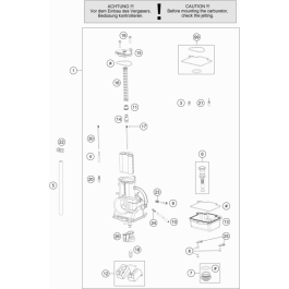 CARBURATEUR POUR 125 SX 2022 EU Esprit KTM Com